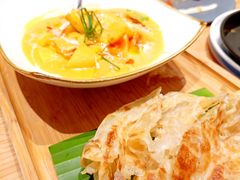 泰式咖喱配手抓饼-汝是素•文创素食馆(金月湾店)