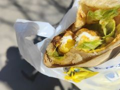 -小红车炸蛋葱油饼