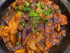咸鱼鸡粒茄子煲-港丽餐厅(高德置地店)