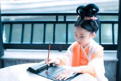 -后宫·古装汉服京剧儿童亲子全家福摄影