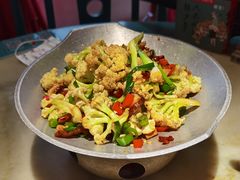 干锅丽水香菇花菜-探花·意境江南菜·唐伯虎文化体验店·松鼠桂鱼(观前店)
