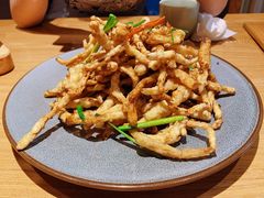 茶树菇炒鱿鱼-竹里馆·淮扬菜·功夫茶(老门东店)