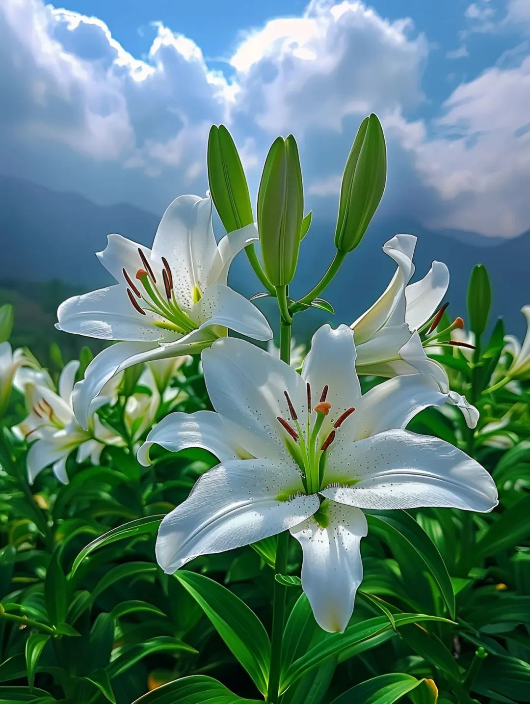 美丽的百合花,高贵与典雅的纯洁之花