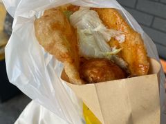 -小红车炸蛋葱油饼