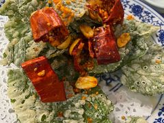 面拖桑树叶-天台徐家小吃