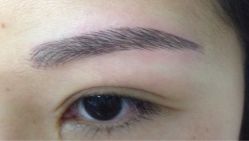 刚做好飘眉-平萍纹绣韩式半永久定妆