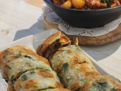 葱饼卷牛肉-台北楚楚园馅饼粥(虹桥南丰城店)