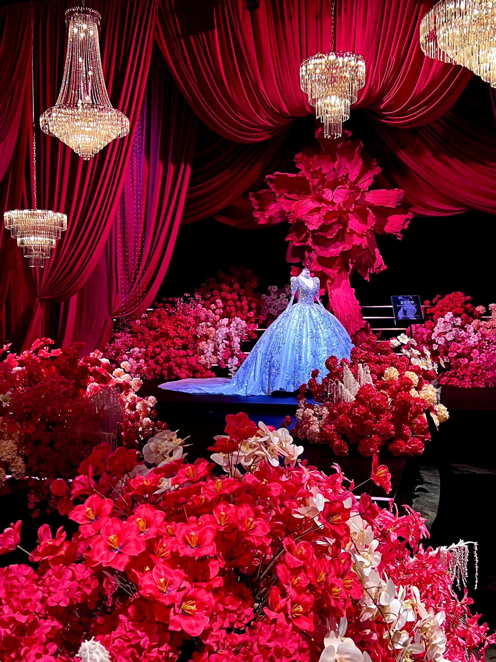 大连📍👋家❗️超浪漫🌹的玫红色婚礼💒