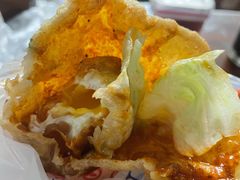 -小红车炸蛋葱油饼