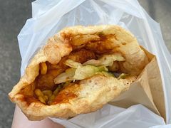 -小红车炸蛋葱油饼