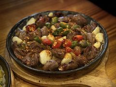 料理烤嫩鸡心-老东镇啤酒屋海鲜加工·蒸汽海鲜·海鲜烧烤(台东店)