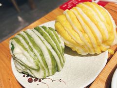 菠菜汁花卷-三十六味匠猪蹄(三元桥店)