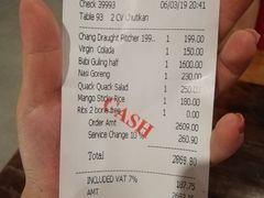 账单-Naughty Nuri’s Phuket
