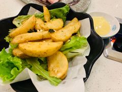 芥末起司薯角-韩时烤肉(枫蓝店)