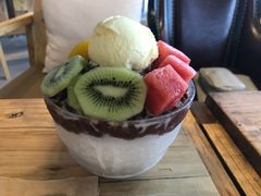 水果红豆冰沙-漫咖啡(中纺国际店)