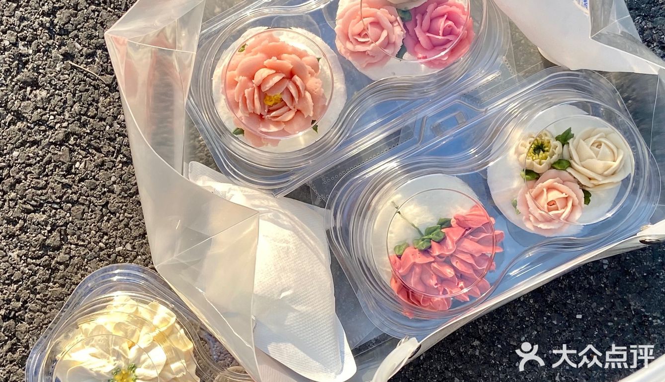 超仙滴长沙韩式裱花杯子蛋糕🧁💐下午茶必备！