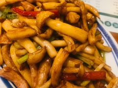 海鲜菇炒猪颈肉-小龍鳳餐室(番禺路店)