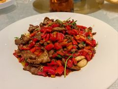 小炒黄牛肉-日月昇渔家菜·海肠捞饭·大连海鲜(星海公园店)