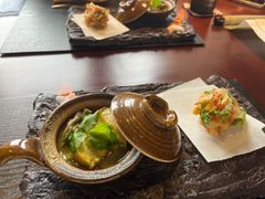 鲍鱼和舞茸的迷你陶锅-湖月·割烹料理(湖滨店)