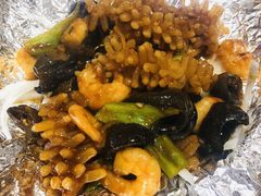 -东来菜馆•手抓海鲜家常菜•海鲜锅贴(鸽子窝店)