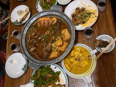 -东来菜馆•手抓海鲜家常菜•海鲜锅贴(鸽子窝店)