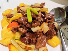 香芒爆牛肉-富黎华海鲜大酒楼(正大广场店)