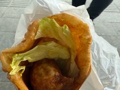 -小红车炸蛋葱油饼