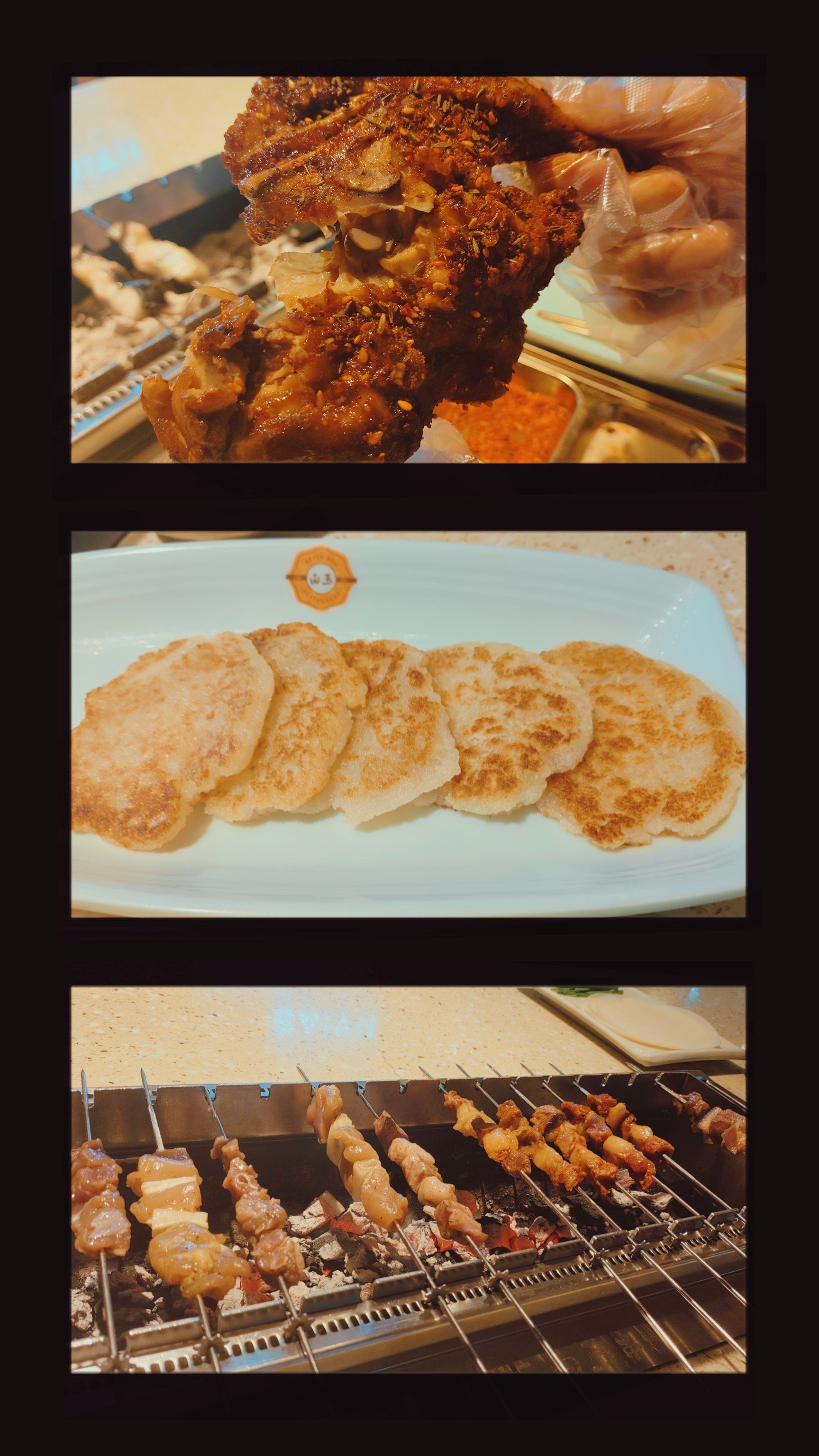 烧烤店拍照 #记忆串城 
🌶 门店地址「白玉串城·延边朝鲜族碳烤