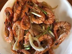 姜葱炒虾-南海渔家•海鲜•正宗海南菜(海棠湾店)