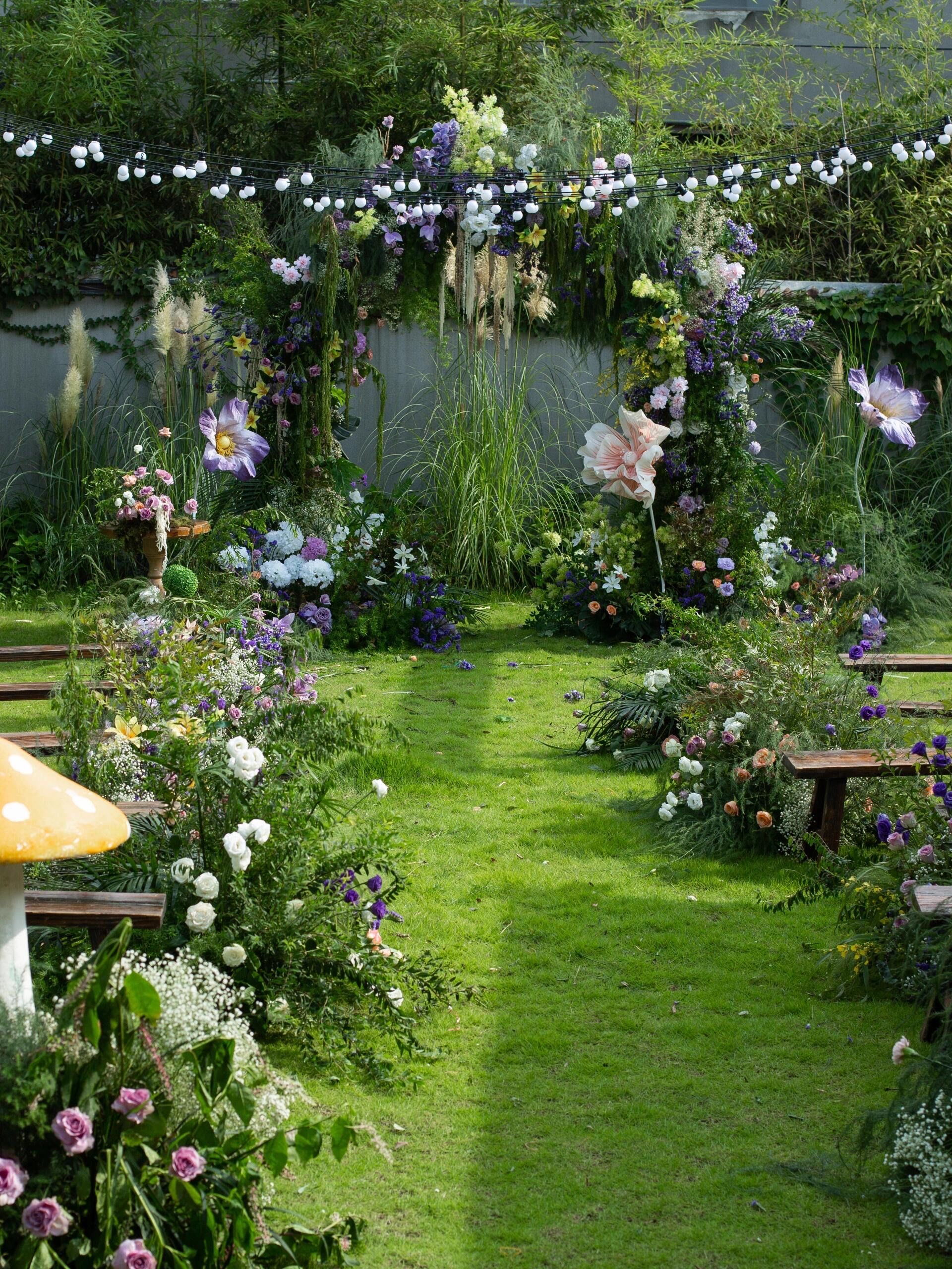 才花了1.5w~我的自然感森系婚礼绝了啊