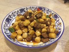 松子牛肉炒年糕-兔爸私家小厨(新北万达店)