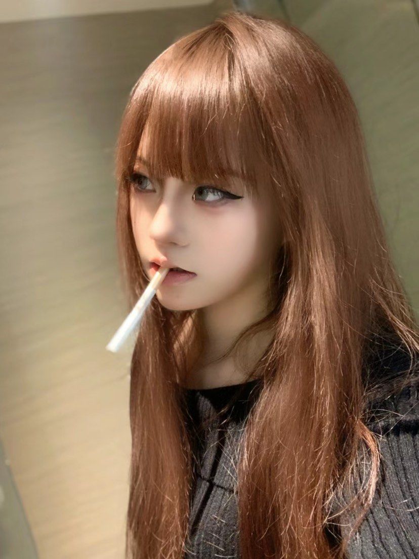 蜜糖橘棕发色  微潮色必染发色