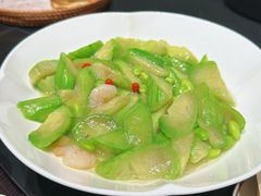 小嫩豆丝瓜配虾仁-秀儿四九城·新京菜(亚运村鸟巢店)