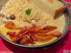 烤鸡肉奶油意面-赤火牛排(金狮广场店)
