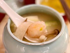 上汤鲜菌烩虾滑-京华烟云·北京烤鸭(领展购物广场·中关村店)
