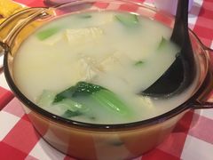 小青菜炖冻豆腐-西贝莜面村