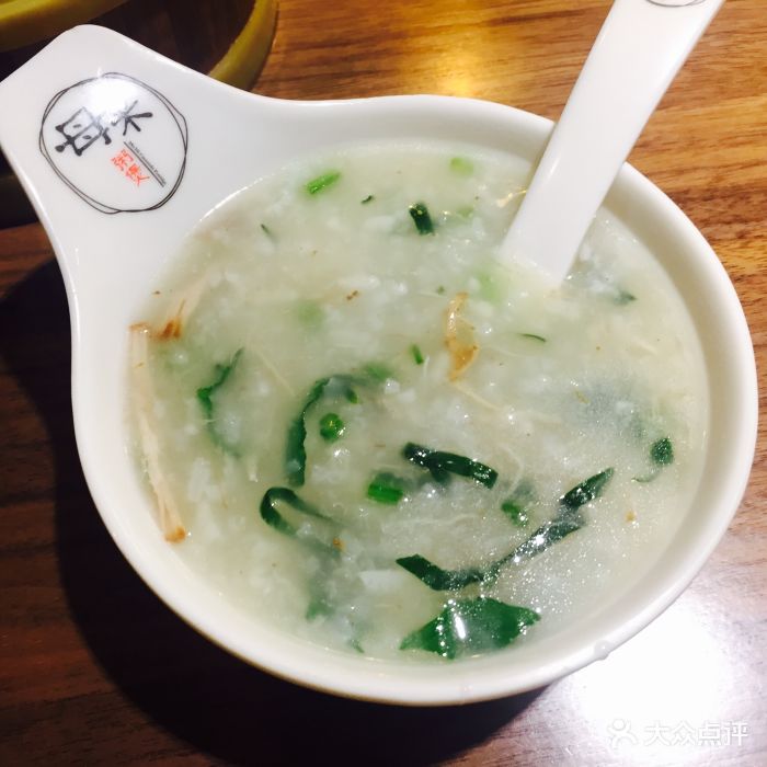 母米粥煲(软景店)青菜肉丝粥图片 - 第1张