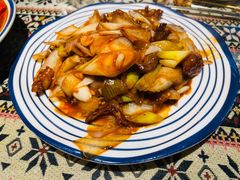 葱爆羊腿肉-丝路疆味新疆喀什餐厅(保利广场对面金地太阳城店)