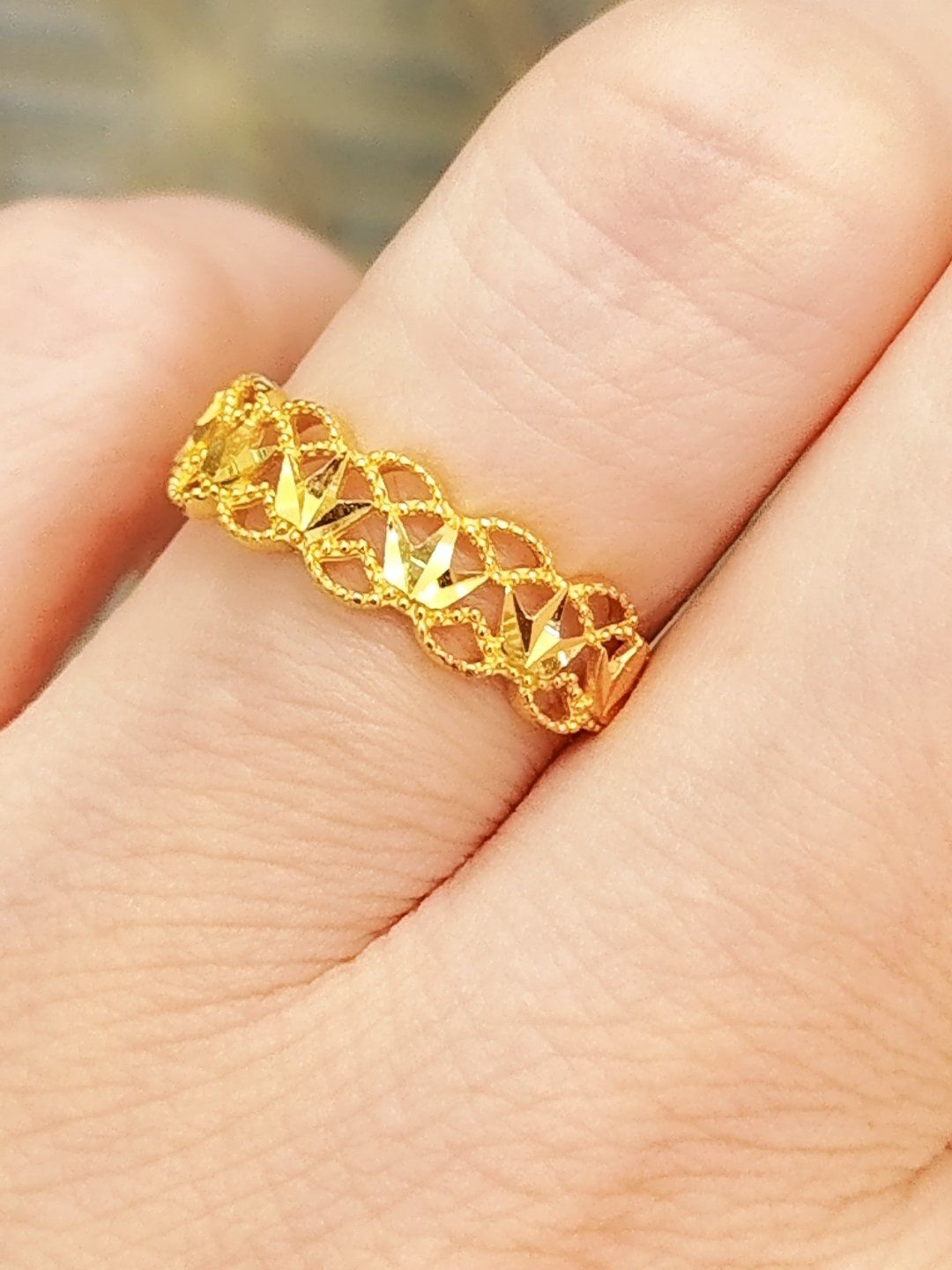 中国黄金足金戒指💍