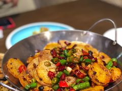 干锅土豆片-粗茶淡饭•陕菜•家常菜