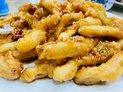 炸鱿鱼条-天伦海鲜·老味道·青岛菜(栈桥天主教堂店)