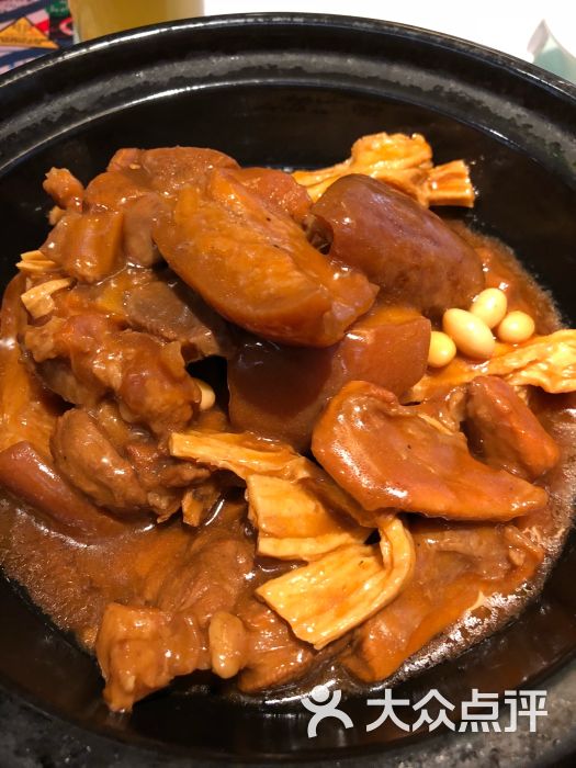 肥仔文澳门猪骨煲(人民广场店)黄豆腐竹炆蹄膀图片 第8210张