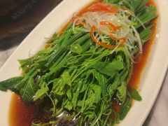 白灼丝瓜尖-懒人盐府人家(航天桥店)