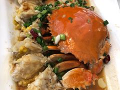 葱油膏蟹-好兄弟郭巨海鲜(天一阁店)