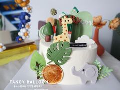 -卡比儿童蛋糕·心意定制·低脂零卡糖动物奶油FancyBALLOON(滨海店)