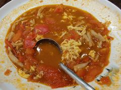 西红柿汤莜面鱼-乔家满族八大碗(流水沟店)