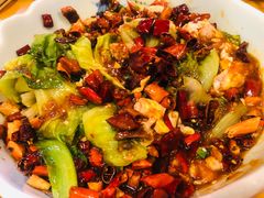 麻辣猪脑-丁记盐蘸牛肉·新杭菜(河东路店)