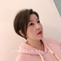 Yishen的短发作品-3AM HAIR SALON烫发染发接发