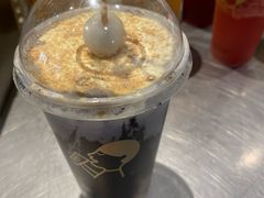 热芝麻汤圆豆豆茶-喜茶(广州番禺奥园广场店)