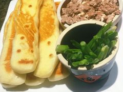 虾酱卷子-渔民船说·北塘海鲜·天津菜·海肠捞饭(北塘古镇店)